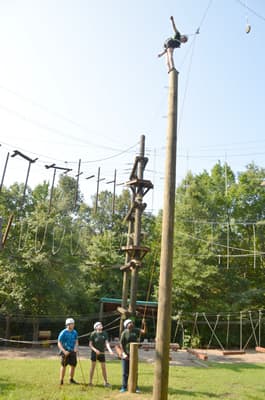 Venture Outdoor Leadership adds new elements to challenge course
